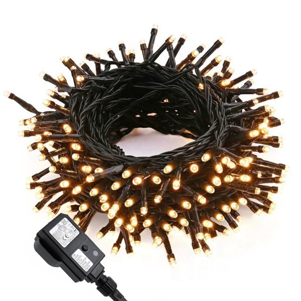 Geemoo Christmas Fairy Lights Mains Powered, 20M ...