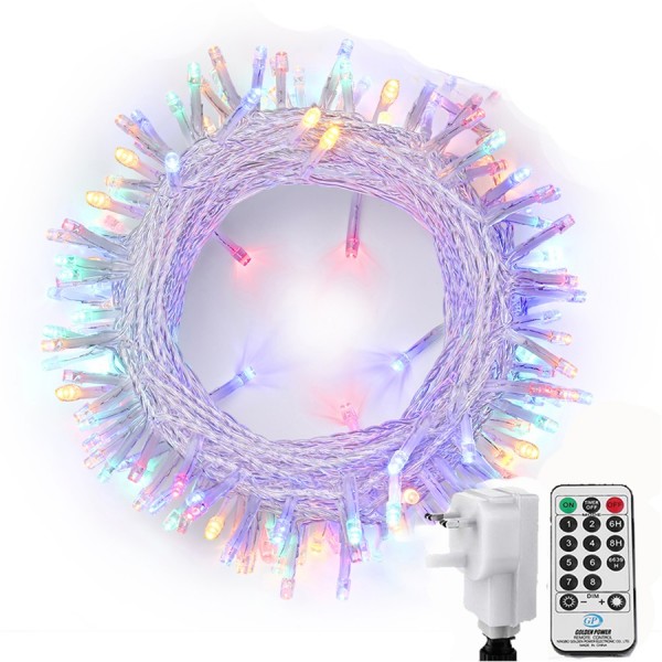 Geemoo Christmas Fairy Lights Mains Powered, 66ft/...