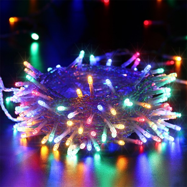 Geemoo Christmas Fairy Lights Mains Powered, 66ft/20M 200 LED String Lights Plug in with Remote Control & Timer, 8 Modes for Bedroom Indoor Outdoor Garden Christmas Xmas Tree Decorations (Multicolor)